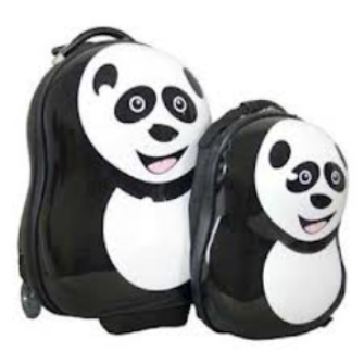 Cuties and Pals - Hard Shell Child Luggage Set - Panda