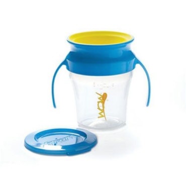 Wow Cup Baby - spill free training cup - Blue