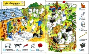 1001 things to spot on the farm - sticker book - page example 2