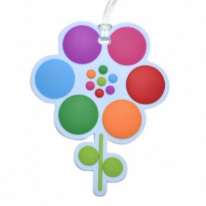 flower bagtag