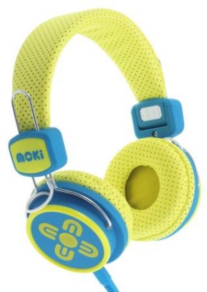 Moki Kid Safe Volume Limited Headphones - Yellow & Blue